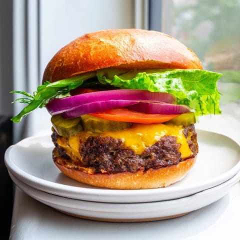 Juicy Beef Patties with Buns