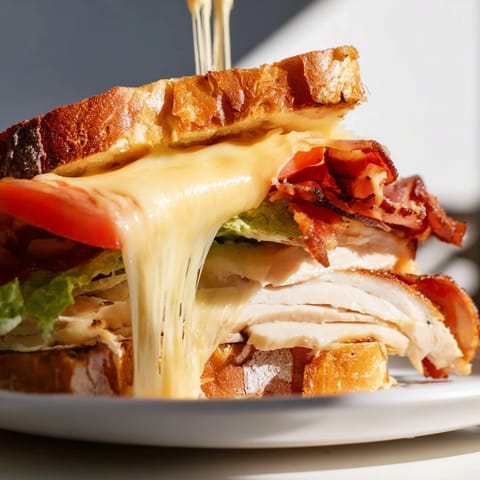 Turkey Club Grilled Cheese Sandwich