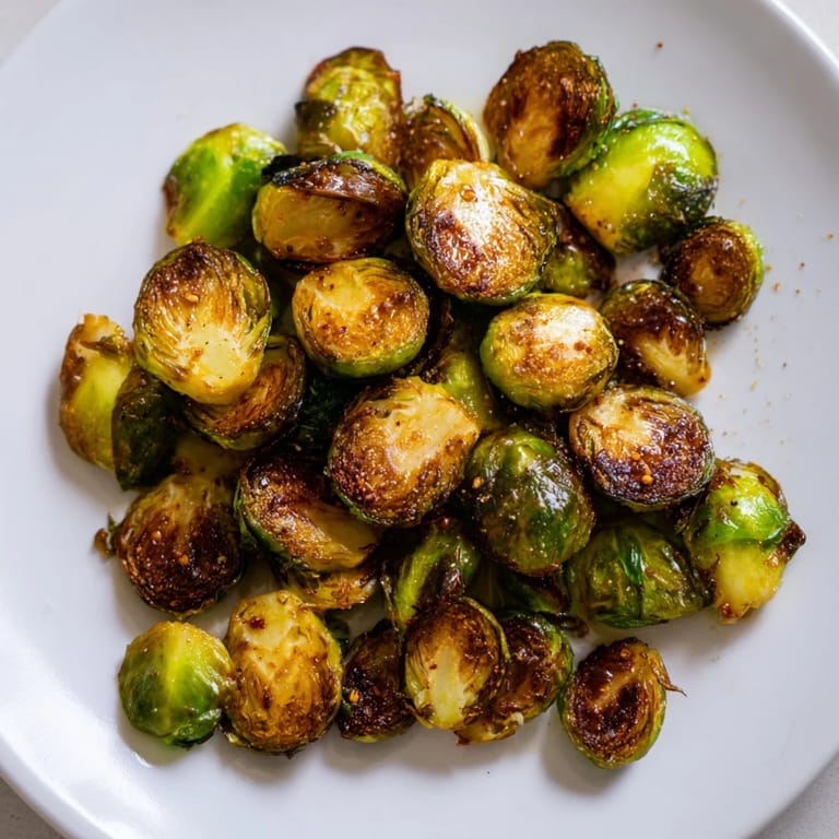 These delicious, easy roasted Brussels sprouts are a simple, satisfying side, ready in under an hour.