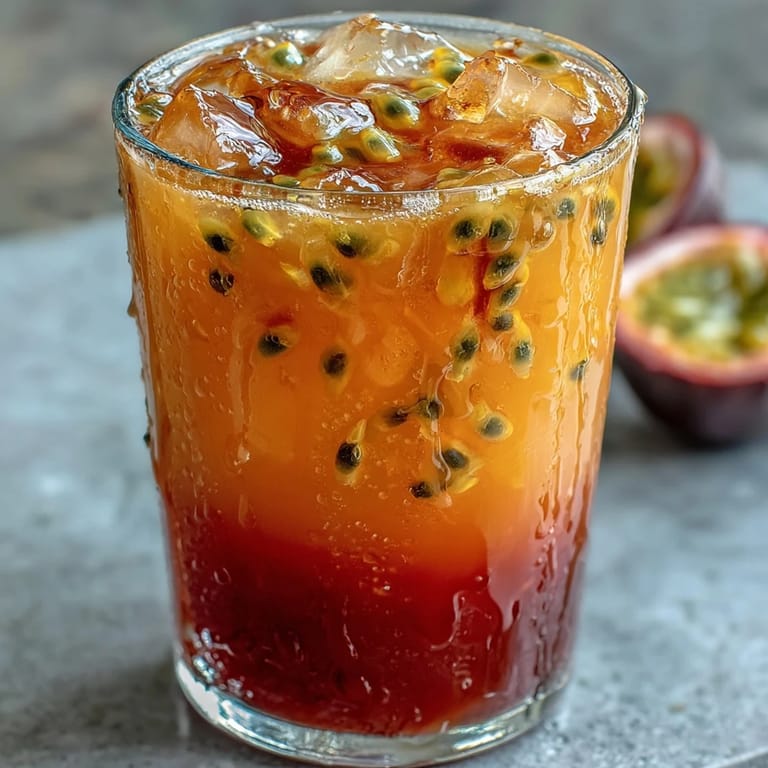 Vibrant Tropical Sunrise Mocktail, garnished with orange, perfect for a sunny day.
