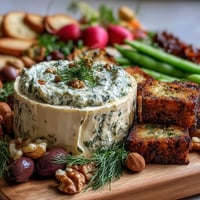 Spring Charcuterie Radishes Herb Dip
