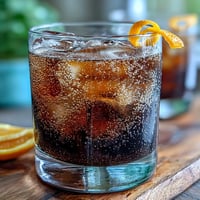 Vibrant Cold Brew Coffee Tonic with orange zest, ready to refresh on a sunny day.