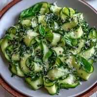 Shaved Zucchini Ribbon Salad with Lemon and Parmesan, a vibrant, fresh taste.